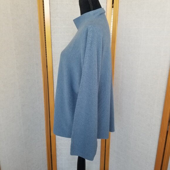Lululemon Sweater Cotton Blend Boxy Blue Size Large - Picture 4 of 8